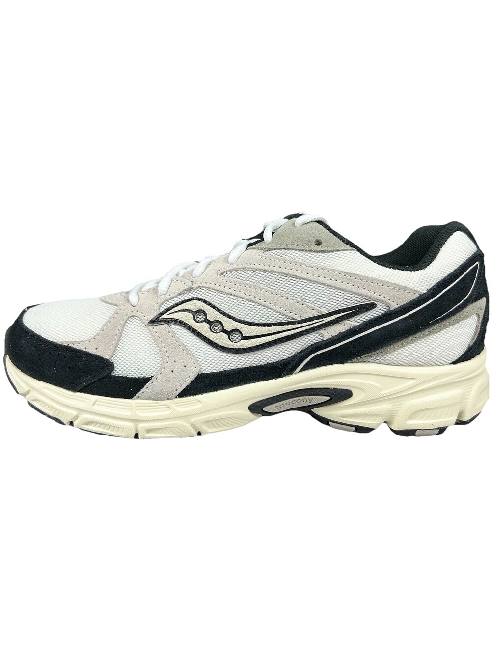 Saucony Ride Millennium Suede Shoes Men’s Size 9 Women’s 10.5 White/Black New